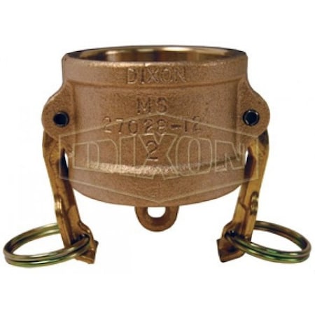 Dixon Type DC Cam and Groove Dust Cap, 5 in, Brass, Domestic 500-DC-BR